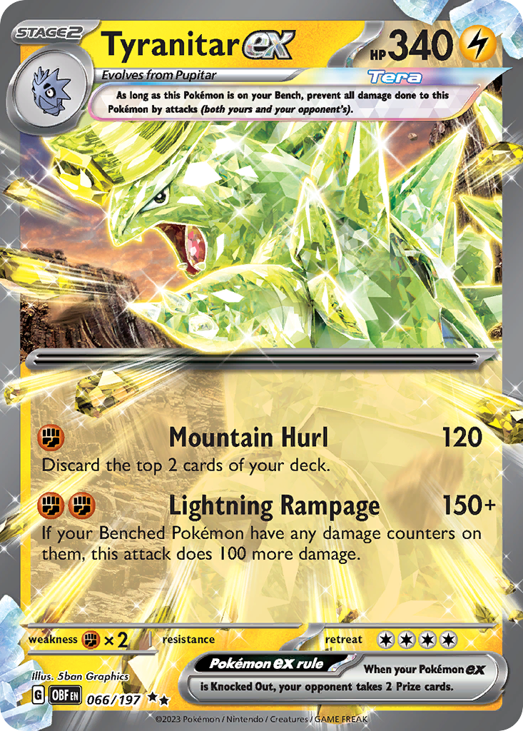 Obsidian Flames Tyranitar ex #66/197